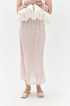 limited юбка пайетки розовая