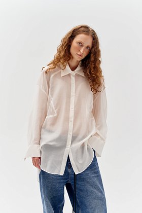 limited блуза шифон белая