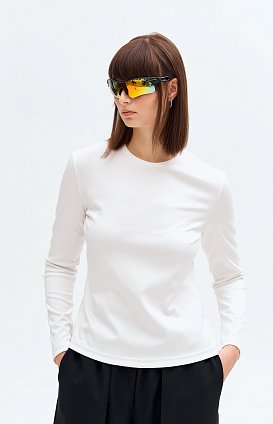 Фото модной одежды - даян лонгслив белый сезон 2020 года