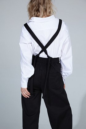 Фото модной одежды - кира комбинезон с хлопком чёрный сезон 2020 года