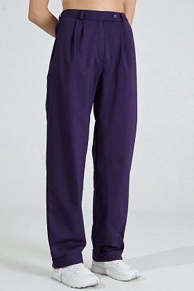 Фото модного элль брюки с рамками фиолетовый сезон 2020 года