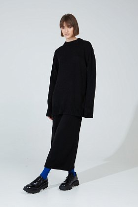 Фото модной одежды - агва джемпер мягкий черный сезон 2020 года