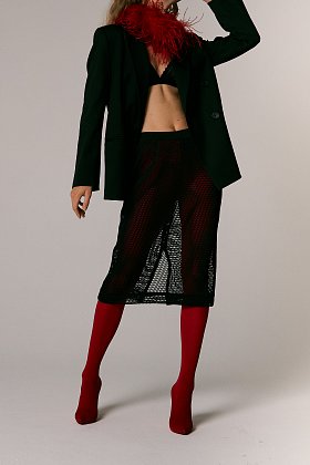 Фото модной одежды - деус юбка сетчатая из неопрена черный сезон 2020 года