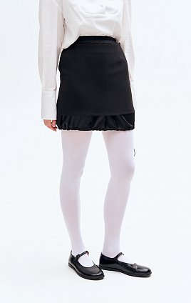 Фото модной одежды - деус юбка двойная черная сезон 2020 года