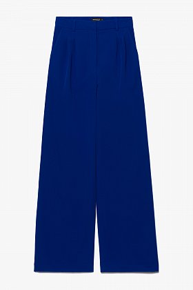 Фото модного реми брюки палаццо синий сезон 2020 года