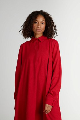 Фото модной одежды - лиа платье трапеция красный сезон 2020 года