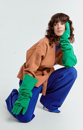 Фото модной одежды - элли пальто короткое карамель сезон 2020 года