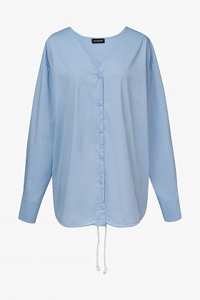 вэнди блуза двухсторонняя голубая
